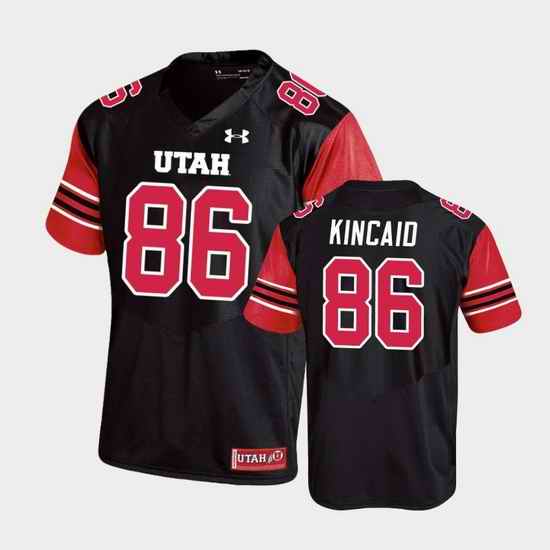 Men Utah Utes Dalton Kincaid Replica College Football Black Jersey